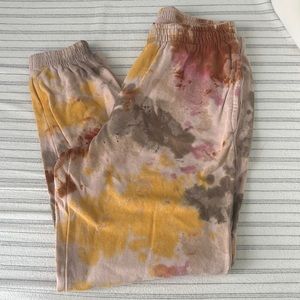 Tie dye target sweatpants